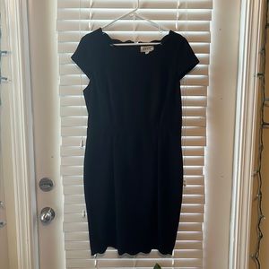 Elle Cap Sleeve Midi Dress, size 12, Scalloped Neckline, office wear, worn once